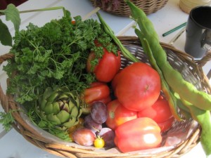 Frisches Gemüse aus dem Liebermann-Garten